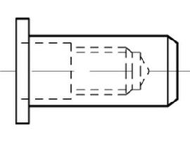 ART 88480 Blindnietmu. geschlossen Alu Flako M 5 / 3,0 - 4,0 S Produktbild