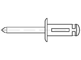 ART 88488 TRI-FOLD Preßlaschen-Blindn. Alu 4,8 x 22,2 S Produktbild