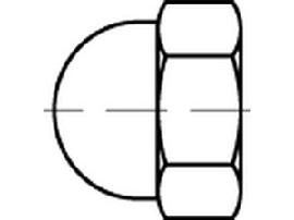 ART 88497 KORREX-Schutzkappen schwarz f. Sechskantmuttern M 12 SW 19 S Produktbild