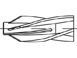 ART 88507 FISCHER-Gasbeton-Dübel Kunststoff GB 14 S Produktbild