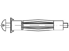 ART 88512 FISCHER-Hohlraum-Metalldübel HM 6 x 52 S galv. verzinkt S Produktbild