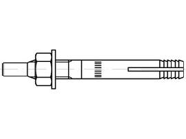 ART 88531 FISCHER-Mauerschrauben MR 8 St. gal Zn, m. Mutter u. Scheibe S Produktbild