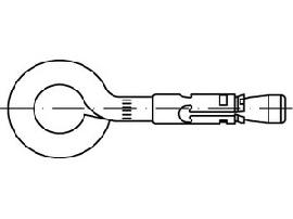 ART 88548 FISCHER-Nagelanker m. Öse St. verz. FNA II 6 x 25 OE S Produktbild