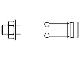 ART 88583 FISCHER-Zykon Anker FZA 8.8 18 x 80 M 12/25 gal Zn S Produktbild
