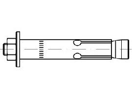 ART 88584 FISCHER-Zykon-Durchsteckan. A4 FZA-D 18 x 130 M 12D/50 S Produktbild