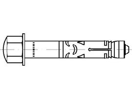 ART 88590 FISCHER-Hochleistungsanker gal Zn FH II 12/ 50 H S Produktbild