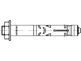 ART 88592 FISCHER-Hochleistungsanker gal Zn, FH II 12/ 10 B S Produktbild