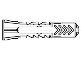 ART 88690 FISCHER-Dübel Nylon DUOPOWER 8 x 40 LD S Produktbild
