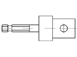 ART 88776 UPAT Adapter SK SW 8 1/2 für Ankerstangen M 8 - M 22 S Produktbild