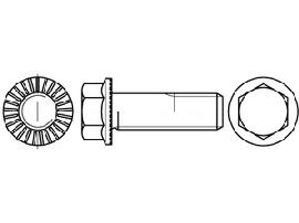 ART 88913 Sechsk.-Ripp-Schrauben Kl. 100 M 16 x 1,5 x 45 flZn flZn S Produktbild