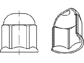 ART 88916 HV-Sicherungsmuffen Stahl M 12 S Produktbild