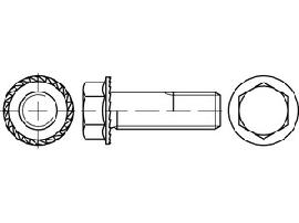 ART 88933 Sechsk.-Sperrzahnschr. Kl. 100 gal Zn, getempert, M 16 x 40 gal Zn S Produktbild