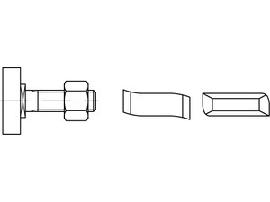 ART 88938 Halfenschr. Typ 38/17 4.6 M 10 x 40 gal Zn gal Zn S Produktbild
