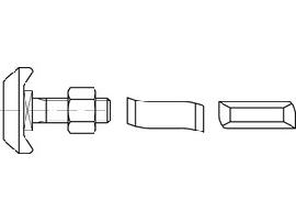 ART 88940 Halfenschr. Typ 40/22 8.8 M 10 x 40 feuerverzinkt tZn S Produktbild