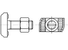 ART 88943 Halfenschr. HZS 38/23 8.8 Mu M 16 x 60 feuerverzinkt tZn S Produktbild
