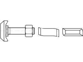 ART 88950 Halfenschr. Typ 50/30 8.8 M 16 x 40 feuerverzinkt tZn S Produktbild
