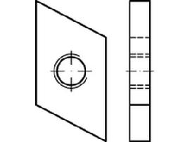 ART 88953 Hammerkopf Gewindeplatte Typ 50/40, M 16 , gal Zn gal Zn S Produktbild