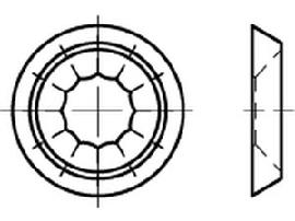 ART 88966 Rosettensch. Messing 7,0 vernickelt US 4157 geschlossen Ms Ni S Produktbild