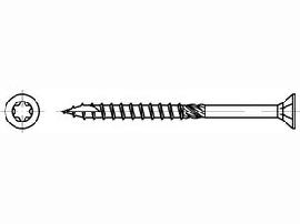 ART 89091 Holzbauschrauben CE Stahl 10 x 320/80 -T50 gal Zn gal Zn FS Produktbild