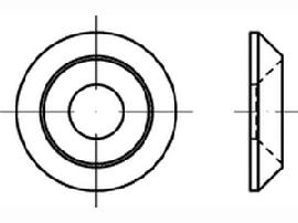 ART 89184 Senkscheiben CE Stahl Typ B 10 galv. verzinkt gal Zn S Produktbild