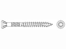 ART 89192 Terrassenschr. Edelstahl C1 5 x 40/26 -T25 S Produktbild