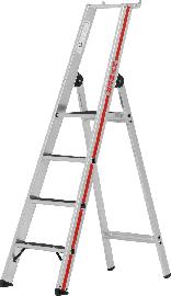 Stufenstehleiter R13 mit Plattform, einseitig begehbar Produktbild