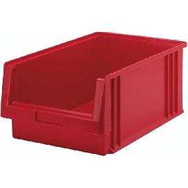 Kunststoff-Sichtlagerkasten, Serie PLK, rot Produktbild