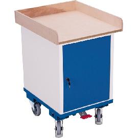 Rollschrank 150kg B575xT660xH905mm RAL 7035/5010 1 Schrank VarioFit Produktbild