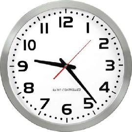 Edelstahl-Wanduhr Produktbild