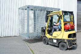 Gasflaschen-Container mit Gitterrostboden Produktbild