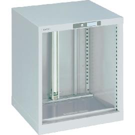 Schubladenschrank-Leergehäuse, 27x27 E, lichtgrau Produktbild