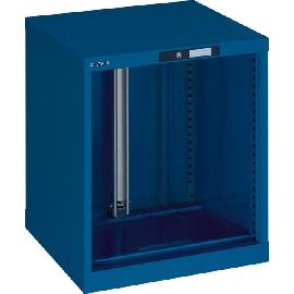 Schubladenschrank-Leergehäuse, 27x27 E, enzianblau Produktbild