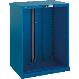 Schubladenschrank-Leergehäuse, 27x36 E, enzianblau Produktbild