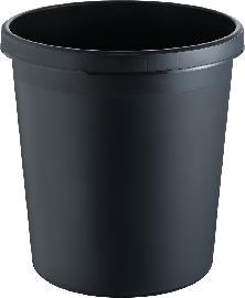 Papierkorb 30 l 405 mm schwarz helit Produktbild