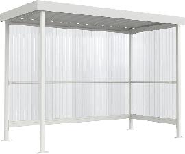 Raucherunterstand Jena Maxi B2960xT1580xH2360mm verzinkt Produktbild