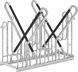 Fahrrad-Anlehnparker Modell 4700 XBF, zweiseitiger Anlehnparker Produktbild