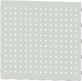 Lochblechwand B612xH566mm RAL 7035 für Vertikalauszug Produktbild