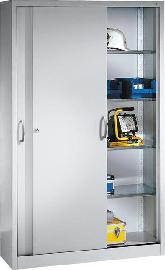 Stahl-Schiebetürenschrank, Höhe 1950 mm Produktbild