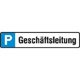 Parkplatz-Reservierungsschild im Kennzeichenformat Produktbild