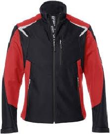 Kübler BODYFORCE Ultrashell Jacke 1625 5374-9955 schwarz/mittelrot Produktbild