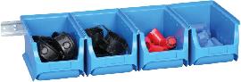 Sichtboxen-Set blau 600x240x125 mm allit Produktbild