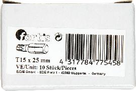 Bit zähhart 1/4" DIN3126 C6,3 T15x25mm 10er Pack FORTIS Produktbild