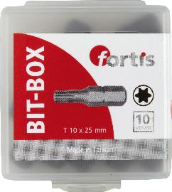 Bit zähhart 1/4" DIN3126 C6,3 T10x25mm 10er Pack FORTIS Produktbild