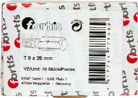 Bit zähhart 1/4" DIN3126 C6,3 T8x25mm 10er Pack FORTIS Produktbild