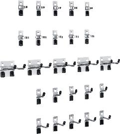 Hakensortiment 25-teilig für Lochplatten für Lochplatten Produktbild