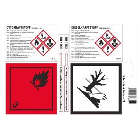 Haftetiketten Otto- und Dieselkraftstoff A4-Bogen Produktbild