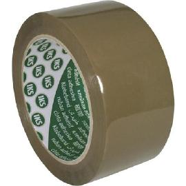 PP-Verpackungsklebeband 50mmx66m, braun Naturkautschukkleber leise abrollend Produktbild