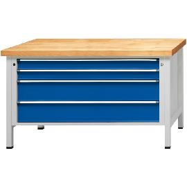 Kastenwerkbank Serie VX, Modell 21 VX, lichtgrau/enzianblau Produktbild