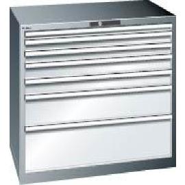 Schubladenschrank mit 7 Schubladen (1x50, 2x75, 2x100, 1x200, 1x300 mm) Produktbild