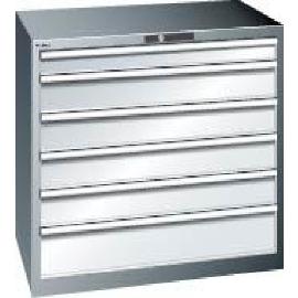 Schubladenschrank mit 6 Schubladen (1x100, 4x150, 1x200 mm) Produktbild